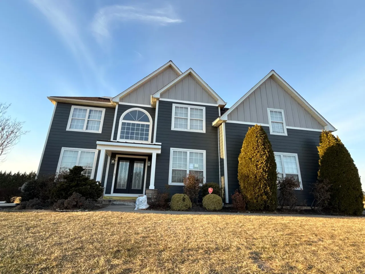 Fiber cement siding installed on a Pennsylvania home