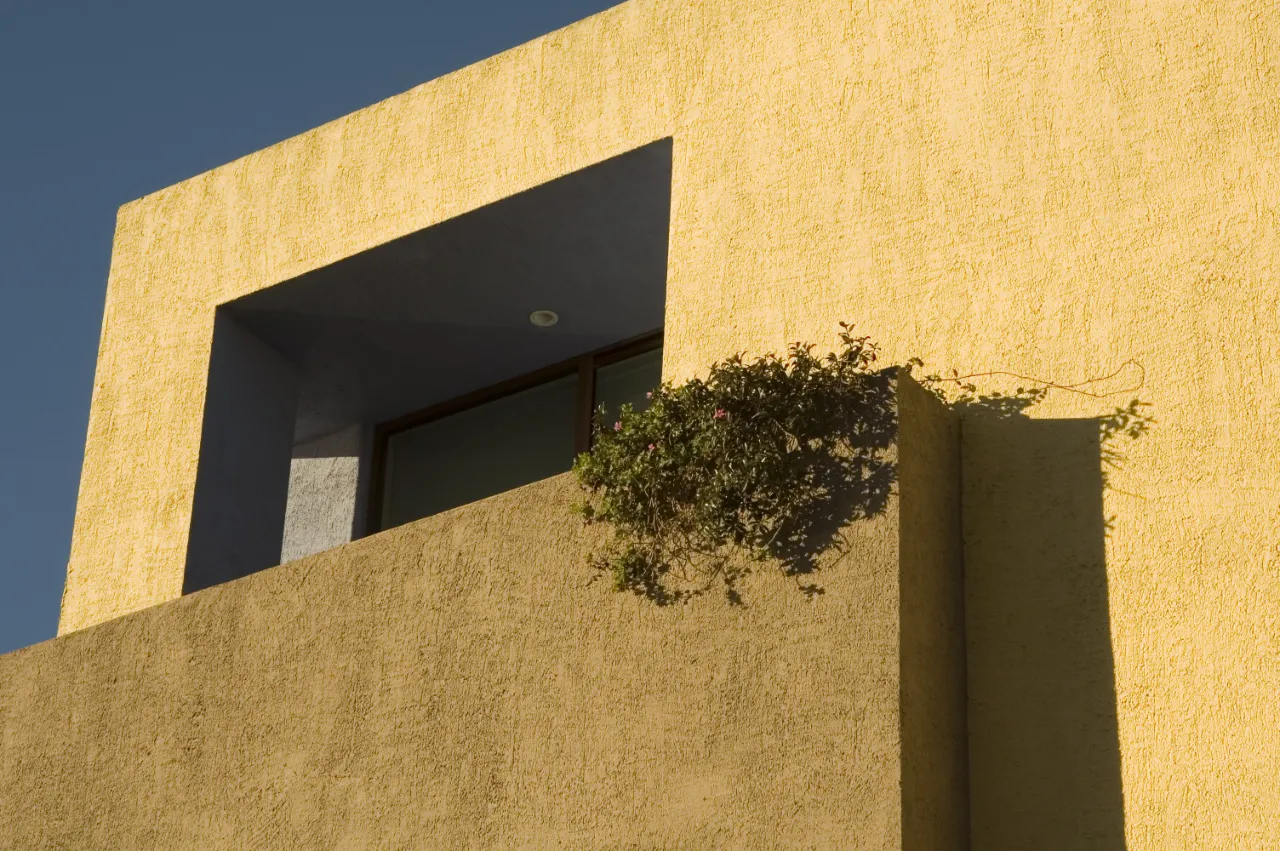 Stucco wall after repair in Lancaster Pennsylvania