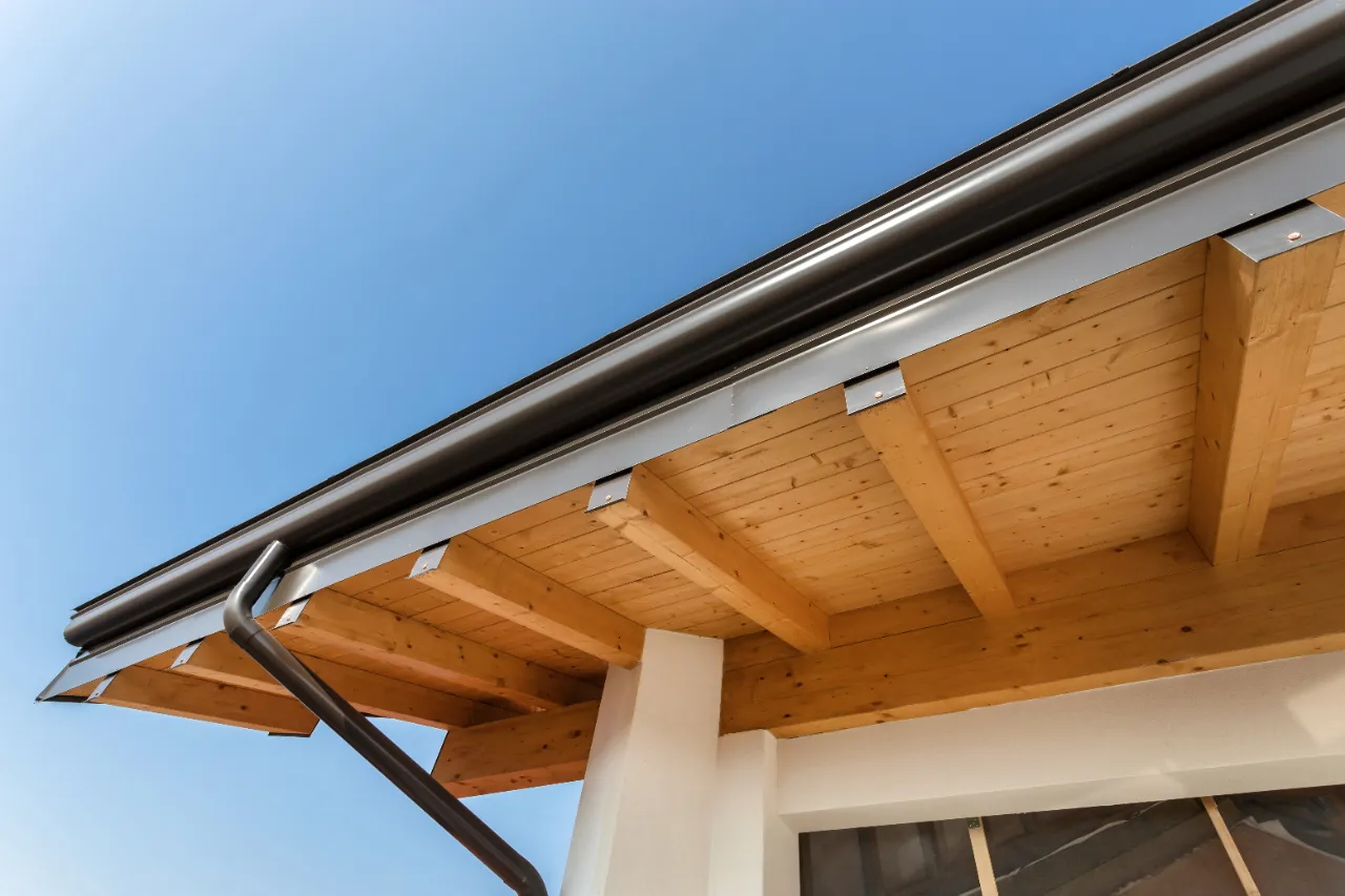 New gutter and downspout installation in Pennsylvania
